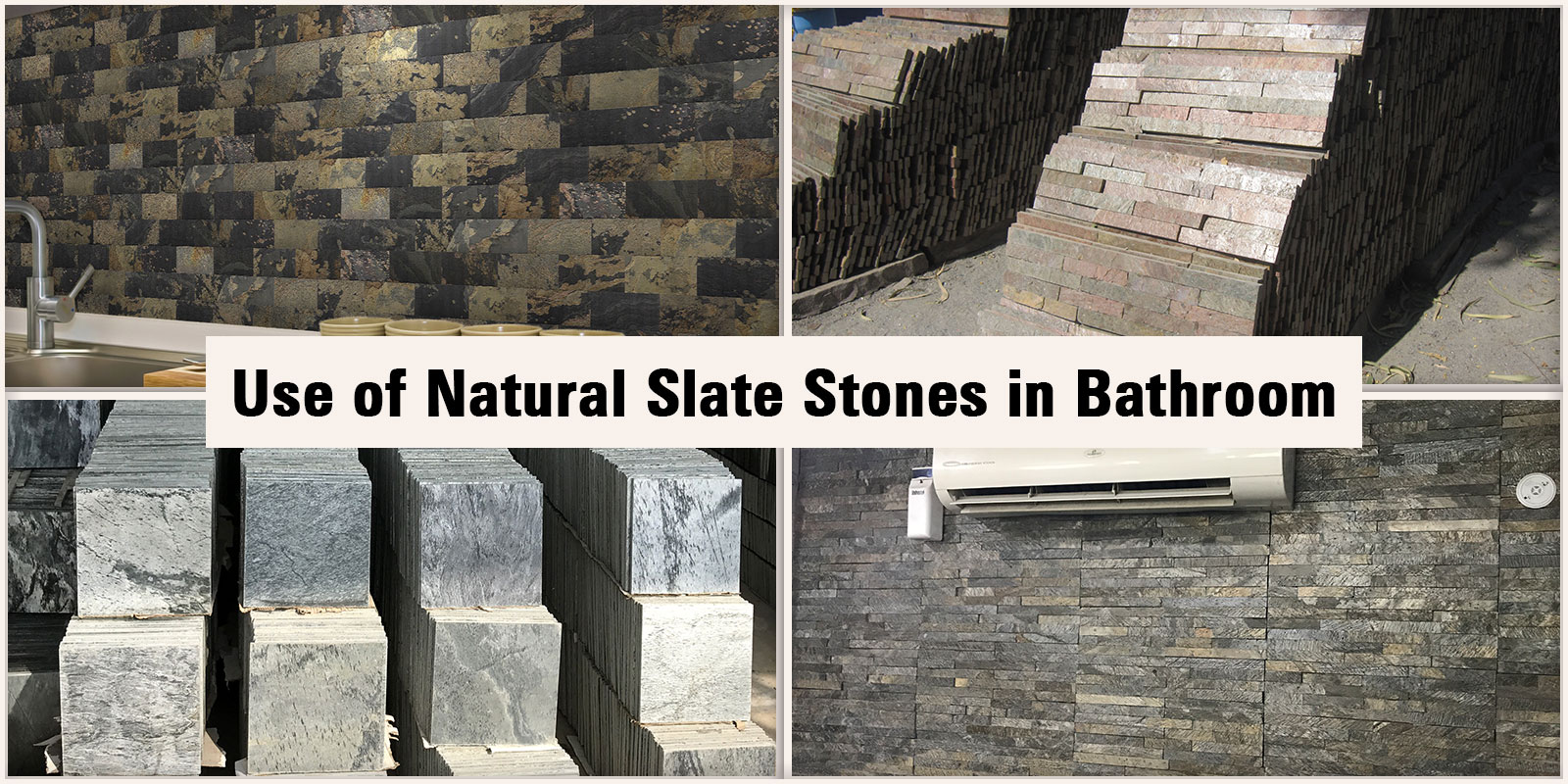 Use of Natural Slate Stones in Bathroom