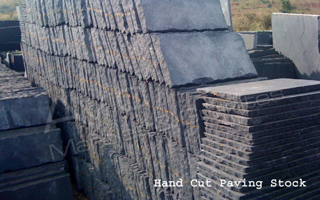 Cuddapah Black Sawn Limestone Paving Exporters in India