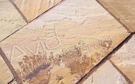 Fossil Mint Riven Sandstone Paving Suppliers in India