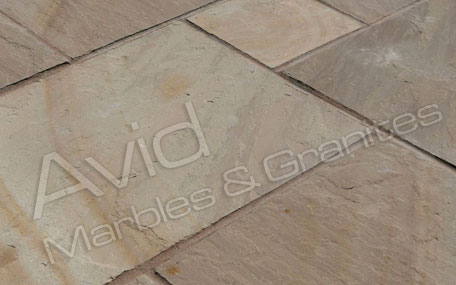 Garda Yellow Riven Sandstone Paving Suppliers in India