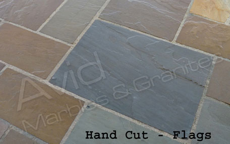 Raj Green Riven Sandstone Paving Suppliers in India
