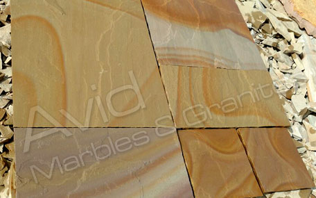Rippon Buff Natural Sandstone Paving Suppliers from India