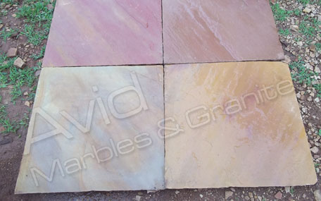 Shivpuri Pink Riven Sandstone Paving Suppliers in India