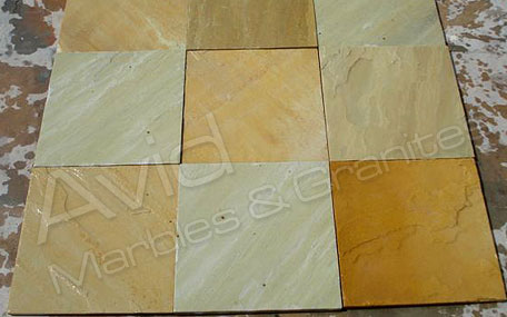 Yellow Mint Natural Sandstone Paving Suppliers from India
