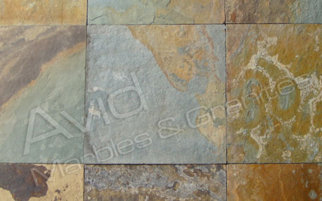 M Green Rustic Slate Suppliers from India